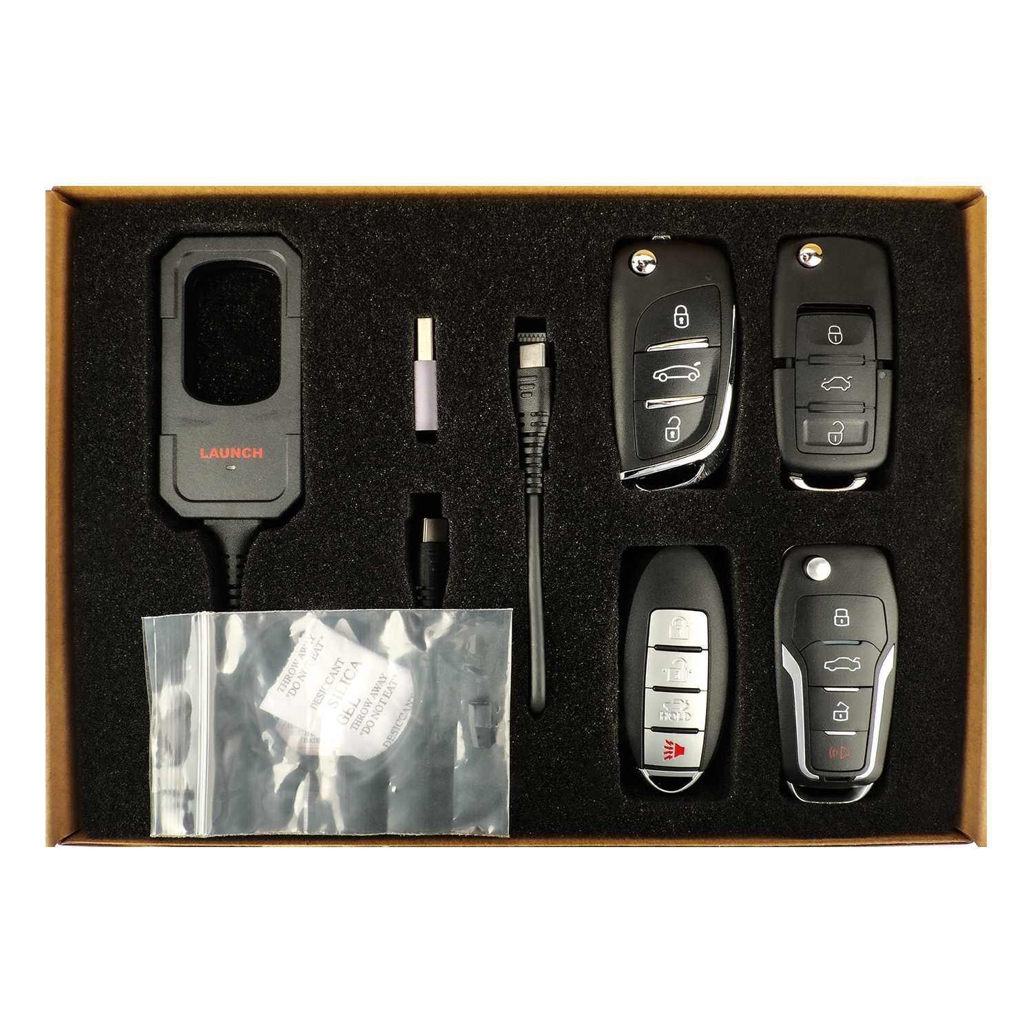 Launch X431 Key Programmer Remote Maker with 4PCS Universal Remote Key and 1PCS Super Chip for X431 IMMO Elte/IMMO Plus/pad V