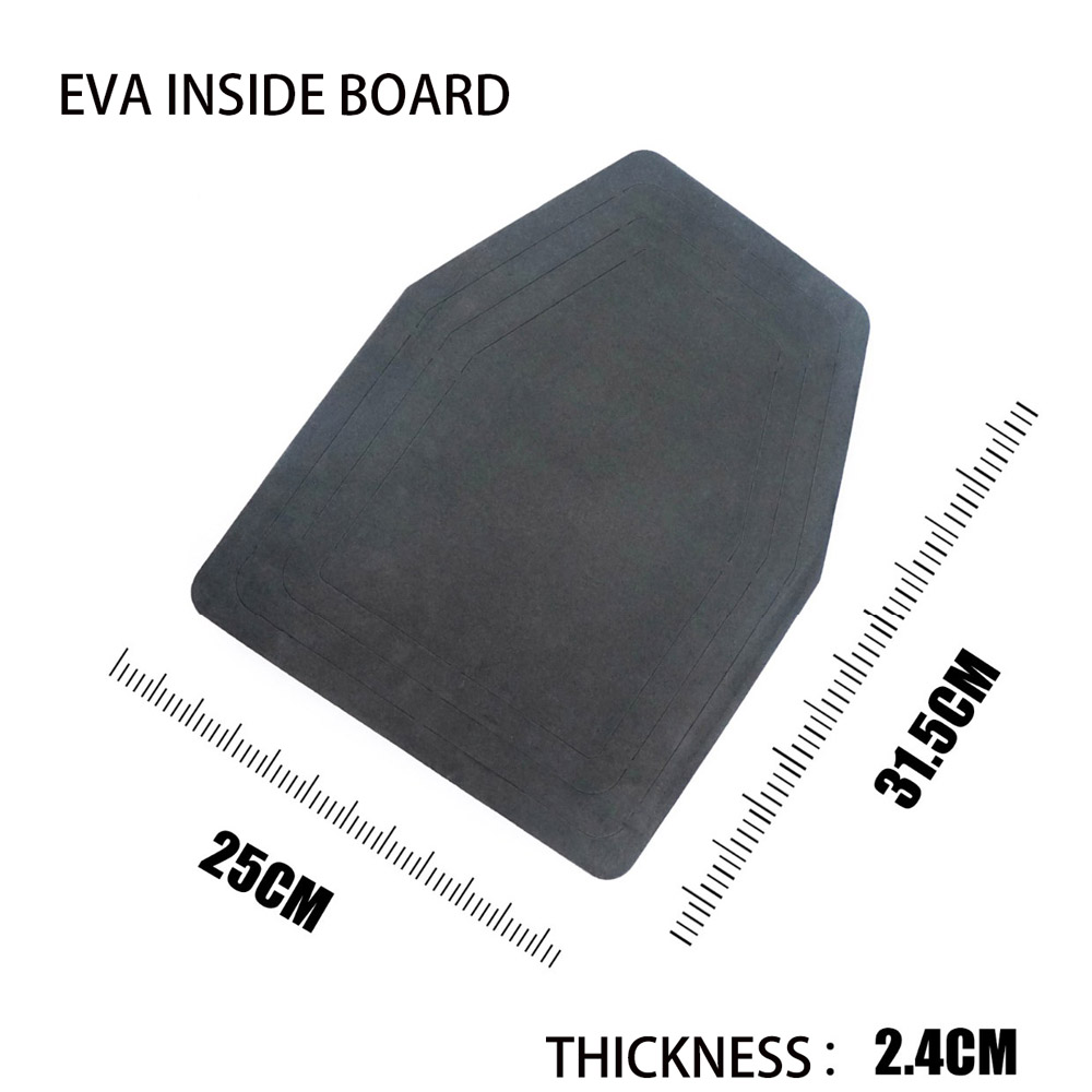 2pcs Airsoft Tactical EVA Plates Body Carrier SAPI Shock Insert Plate Cover Hunting Vest 2cm
