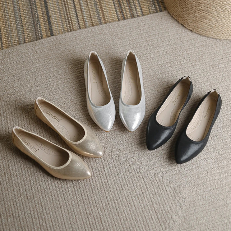 Womens Ballet Flats Round Toe Sequined Cloth Flat Casual Loafers Fashion Slip on Light Loafers Plus Size 31-45 Walking Shoes 240629