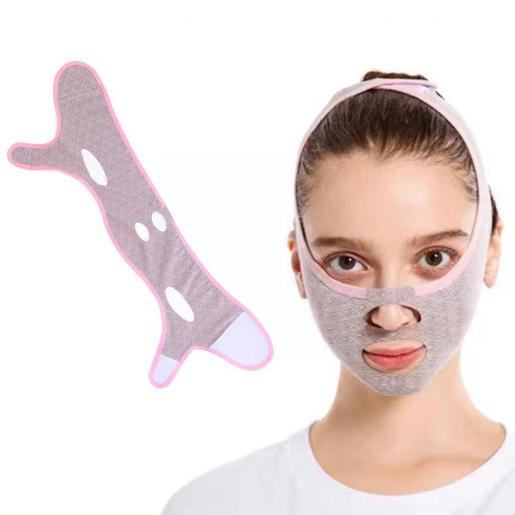 V Face Slimming Belt Facial Cheek Bandage Firm Lifting Face Strap Slimming Band Shaper Chin V Line Bandage Cheek Anti-Wrink E8C2