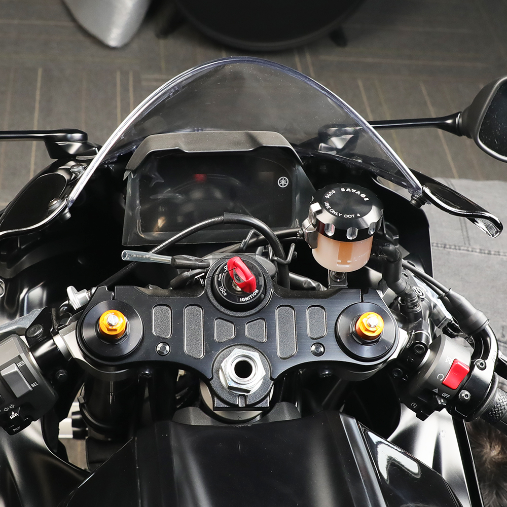 Front Rear Brake Fluid Reservoir Caps For YAMAHA MT09 MT-09/SP Tracer 900/9/GT YZF R7 R9 Motorcycle Brake Master Cylinder Cover