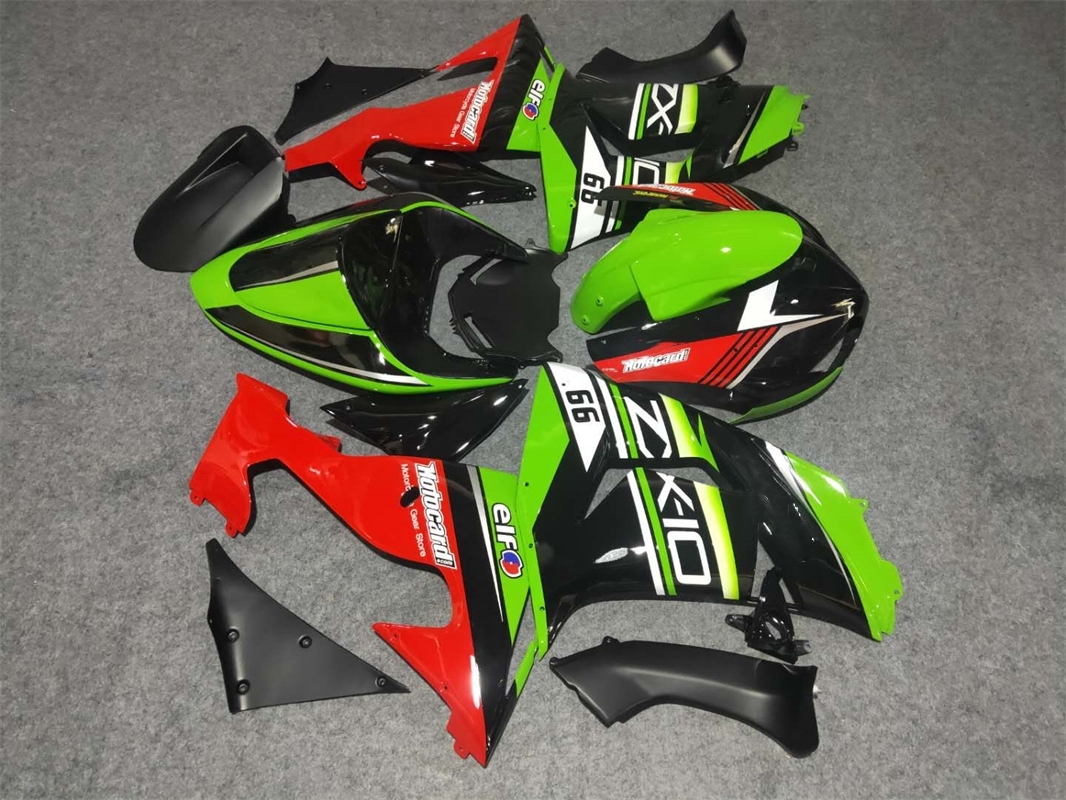 New ABS Motorcycle Fairings Kit Fit For Kawasaki Ninja ZX10R 2006 2007 06 07 10R ZX-10R Bodywork Set Custom Green Black