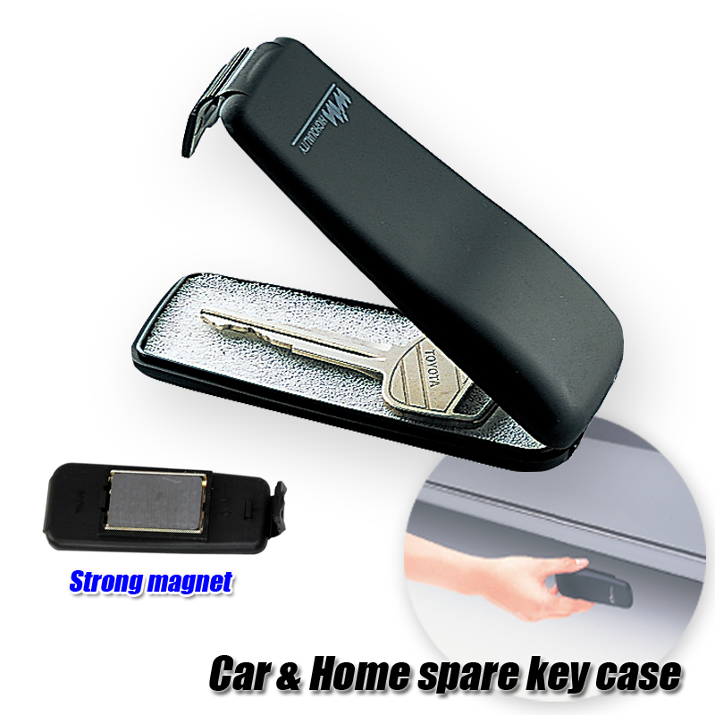 Magnetic Car Key Holder Auto Accessories Case Spare Emergency Outdoor Stash Key With Magnet Home Office Truck Caravan Secret Box