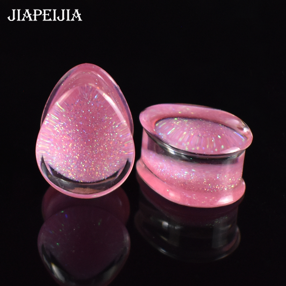 Drop-shaped Acrylic Ear Gauges Plugs and Tunnels Ear Stretcher Expander Body Jewelry 6-30mm
