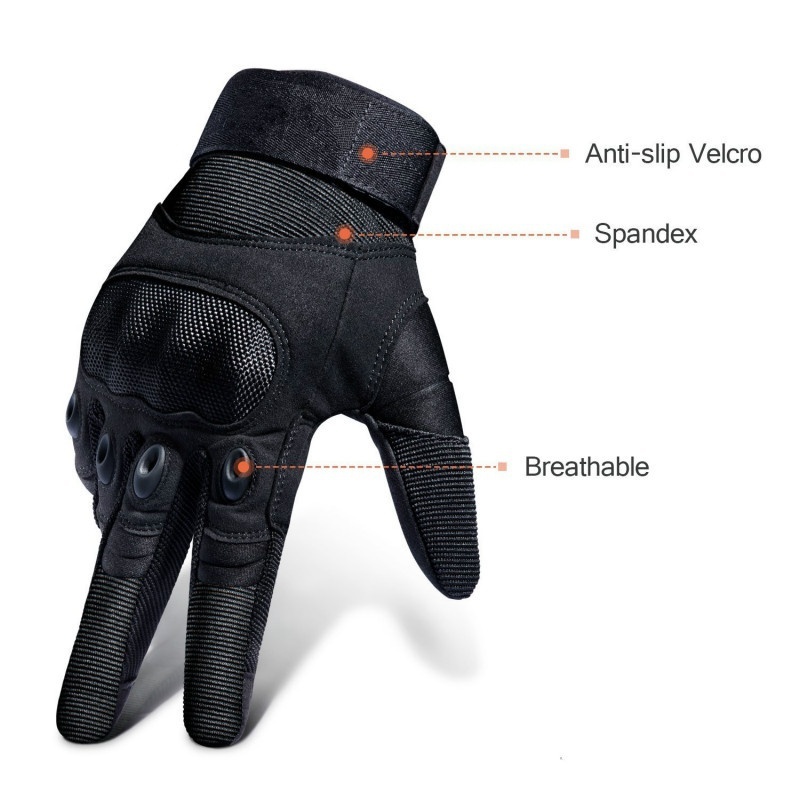 Touch Screen Tactical Military Hard Knuckle Full Finger Gloves Army Airsoft Paintball Combat Hunting Riding Motorcycle Cycling