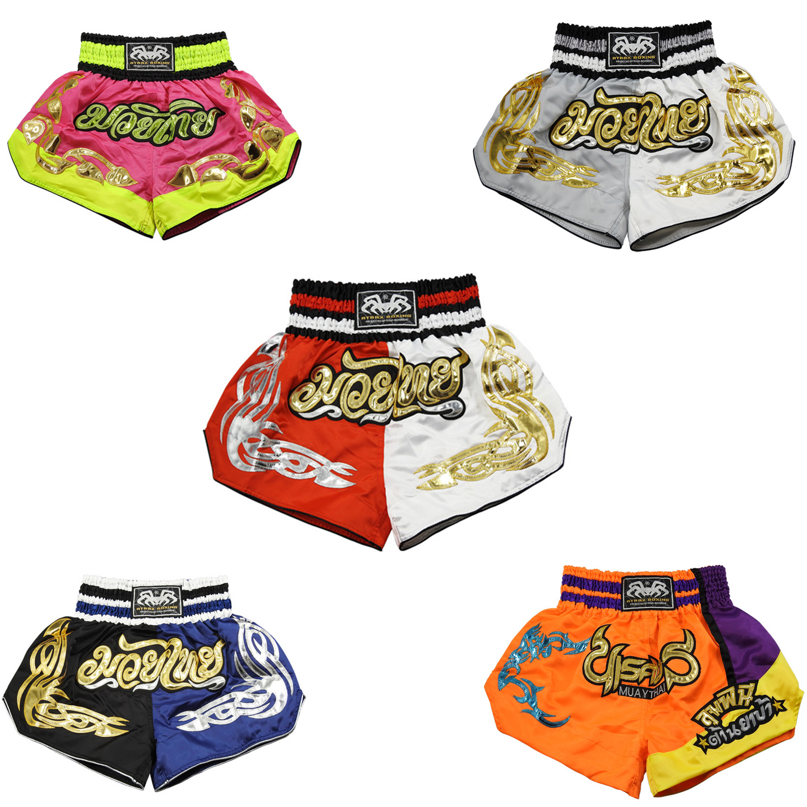 Raja Muay Thai Shorts Cool Printing Children Adult Fight Boxing for Men and Women Loose Fight Boxing Shorts Mma Pants Wholesale