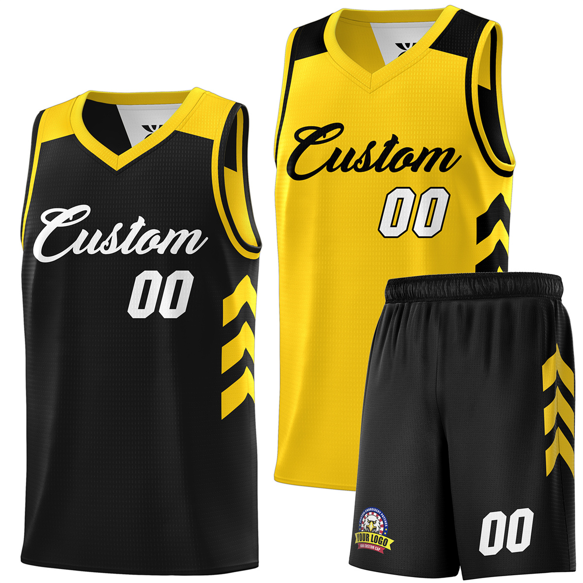 Custom Reversible Basketball Jersey 90s Hip Hop Sports Shirts Printed Name Number for Men/Youth
