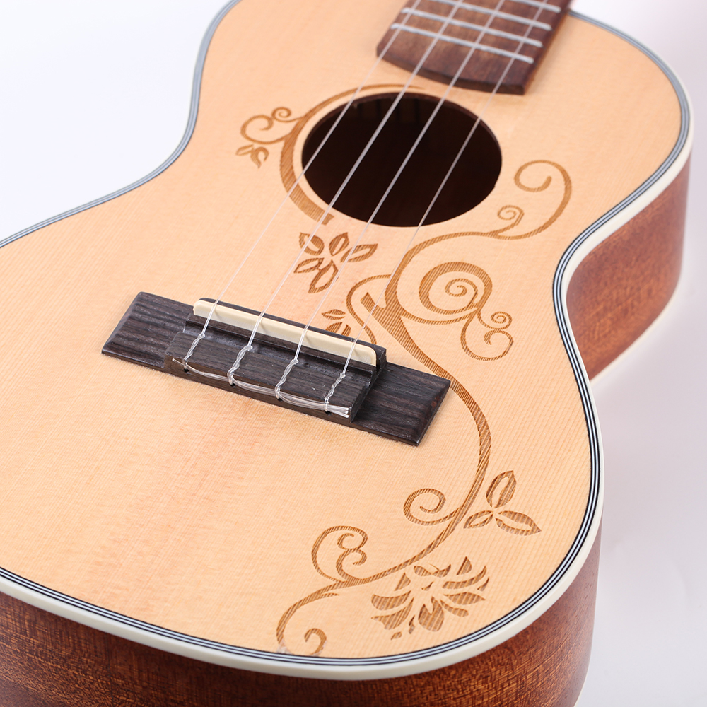 INITER flower 23/26inch concert/tenor Ukulele High quality spruce Ukelele with FREE Accessory