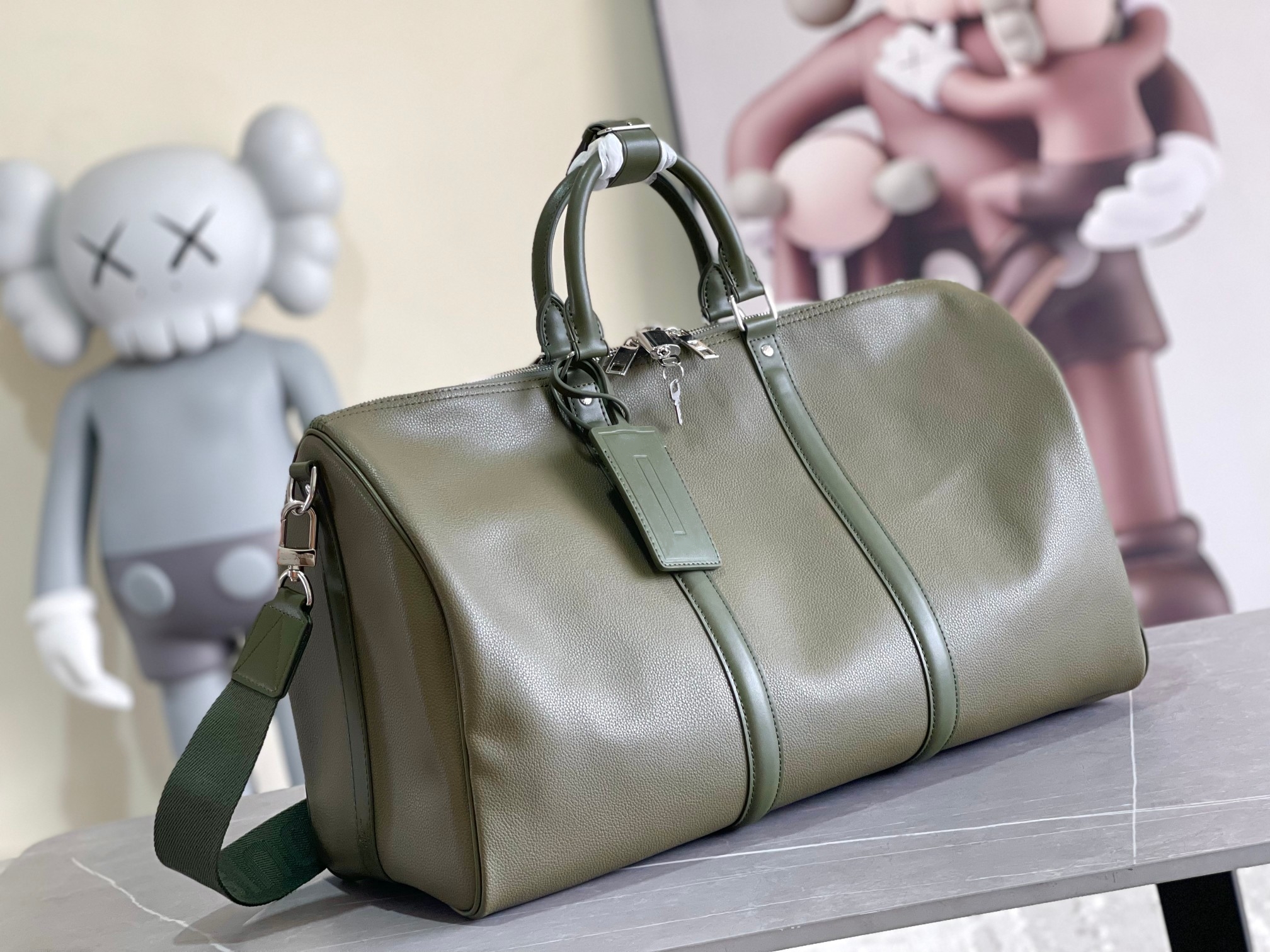 10A High Quality Leather Travel Bag Outdoor Storage Bag Luxury Designer Bag Fashion Brand Crossbody Bag 50cm Large Capacity Men's and Women's Travel Bag