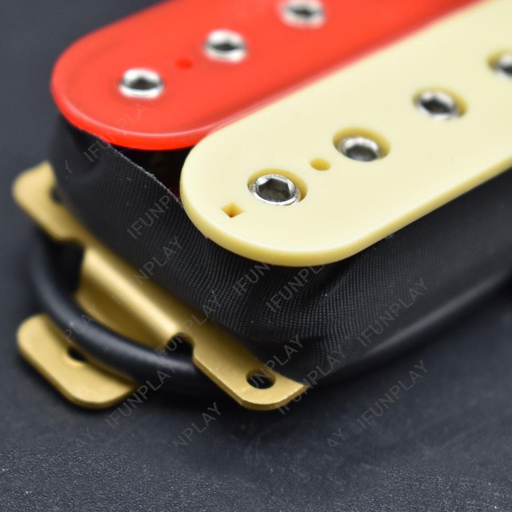 1Pc Adjustable Hex Screw Double Coil Humbucker Guitar Pickup Ceramic Magnet Neck Bridge 50MM 52MM Pickup for LP Electric Guitar
