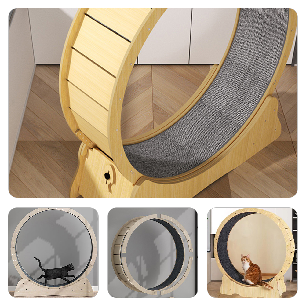Cat Running Wheel Pet Treadmill Climbing Frame Toy Scratching Blanket Accessories Board Track Mat for Pad Exercise