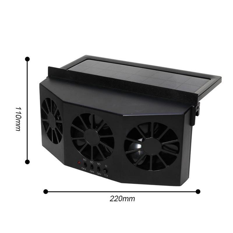 Car Fan Solar Window Sun Powered Car Auto Air Vent Cool Cooling System Radiator Fan Cooling Fan Energy Saving Car Styling Cooler