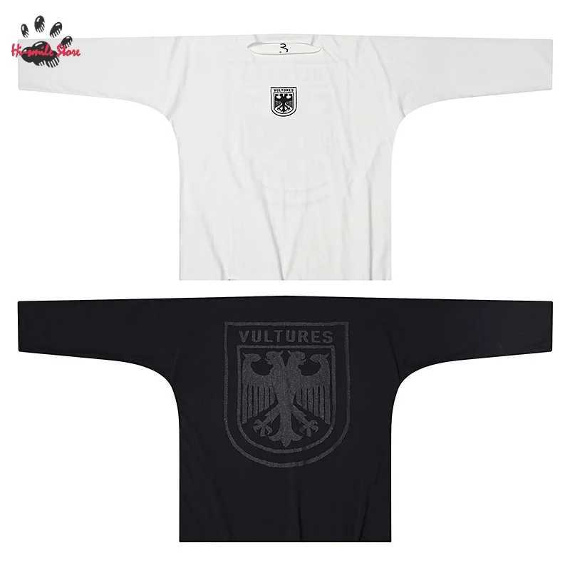 Men's T-Shirts Casual Long Slve T Hip Hop Loose Vultures T Shirts Men Woman Best Quty Top O-Neck T240629