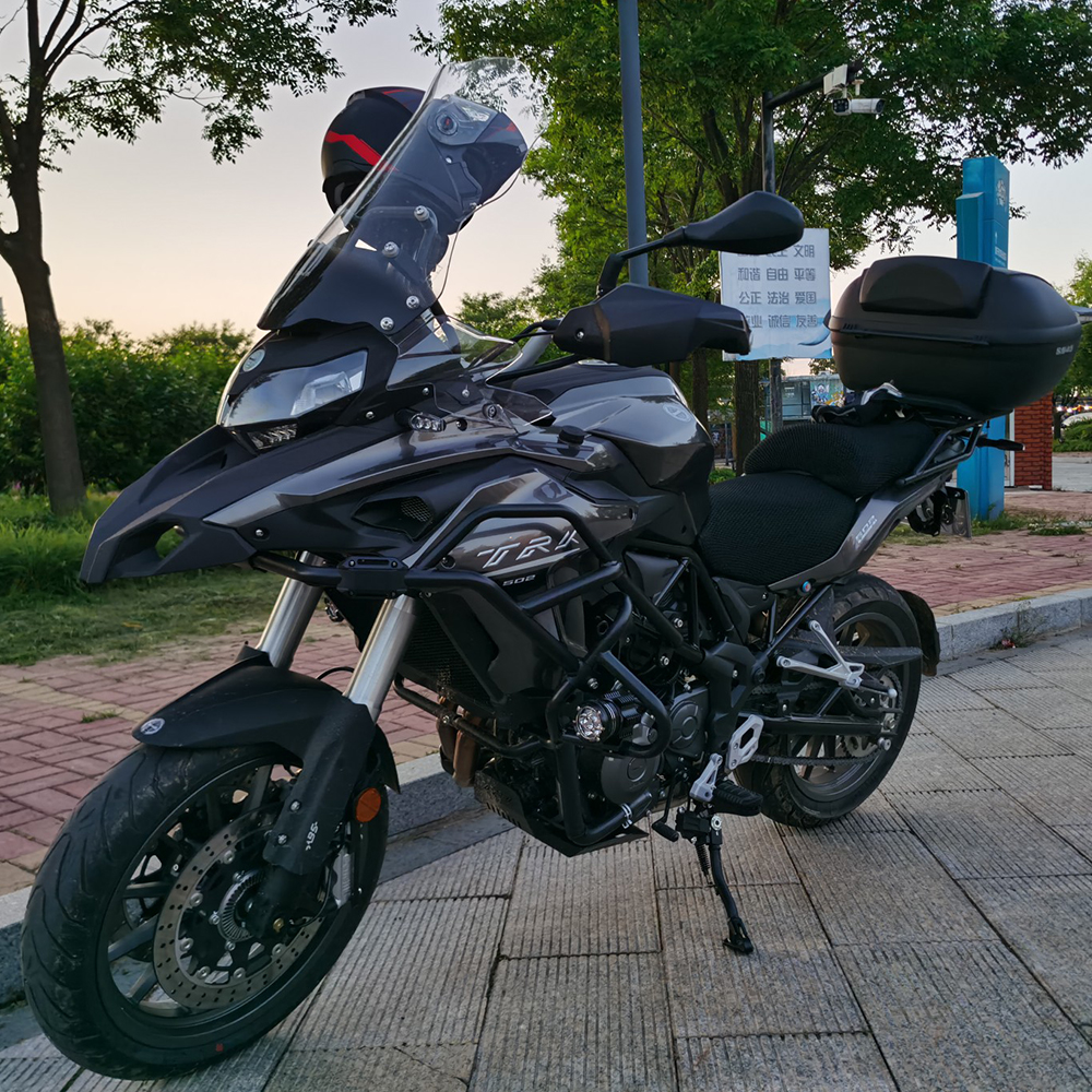 TRK502 Motorcycle Engine Guard Bumper Highway Crash Bar For Benelli TRK502X TRK 502X TRK 502 X BJ500GS-A 2017 - 2020 Accessories