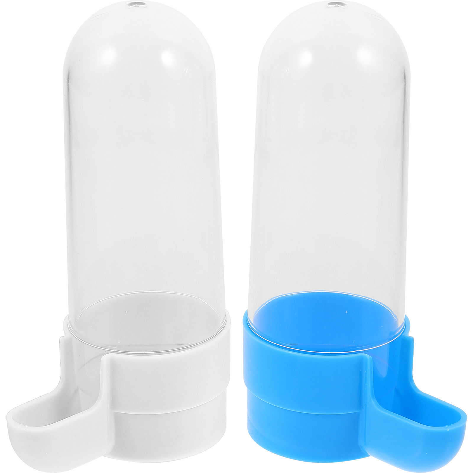 2 Pcs Squirrel Feeder Bird Drinker Bowl Parrot Food Container Water Fountain Automatic Cage Accessory Feeding