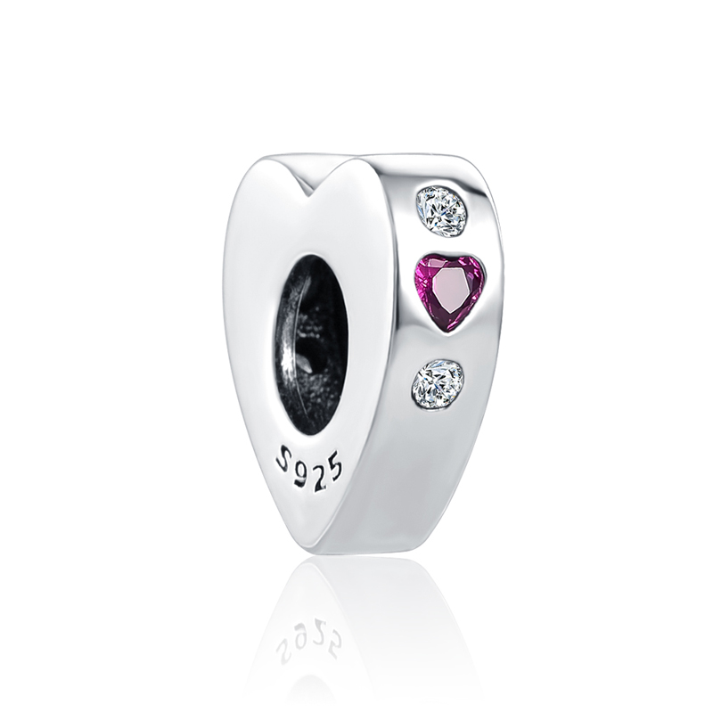 New 925 Sterling Silver Coffee Wine Family Girl Boy Heart Spacer Charm bead Fit Original Pendant Bracelet DIY Jewelry For Women