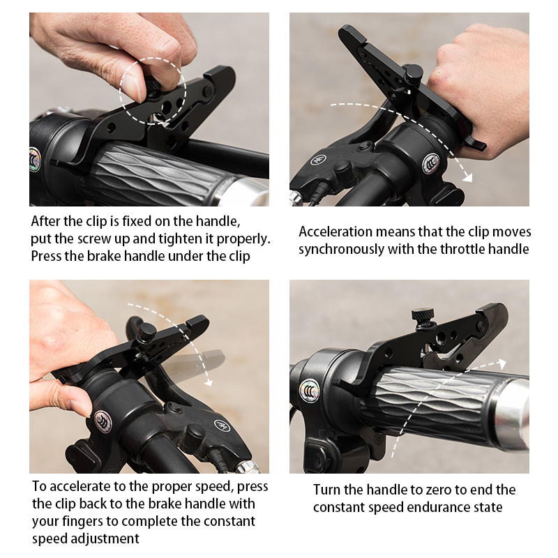 Cruise Control Wrist Hand Grip Lock Clamp with Silicone Ring Protect Motorcycle Accessories Motorcycle Throttle Assist Universal