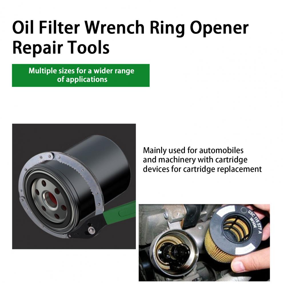 Oil Filter Ring Opener Disassembly Tool Oil Filter Puller Ring Spanner Tool Car Maintenance Oil Filter Removal Oil Filter Wrench