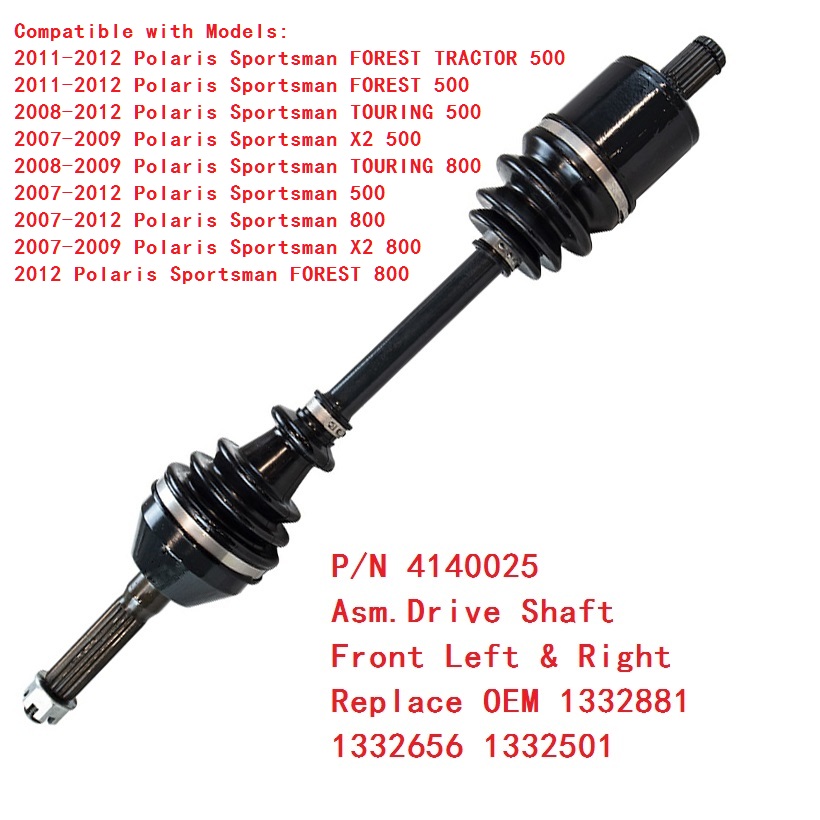 For POLARIS SPORTSMAN 700 800 & POLARIS SPORTSMAN 850 1000 & SPORTSMAN TOURING TRACTOR 1000 ATV parts CV Axle Half drive Shaft