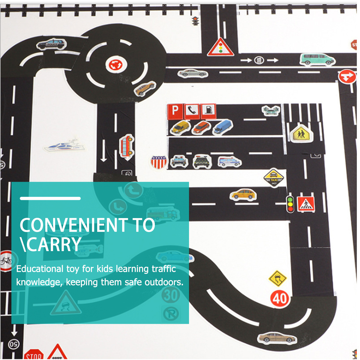 4 Rolls Car Stickers DIY Track Traffic Road Decal Kids Toy Slender Washi Tape Japanese Paper Child