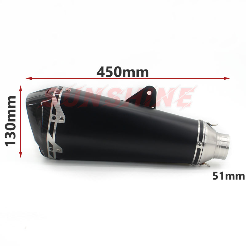 Motorcross Exhaust Tip Motorcycle Muffler Silencieux Moto Modified Racing Pitbike Pipe Systems For S1000RR FZ6 CB650R Hornet 600