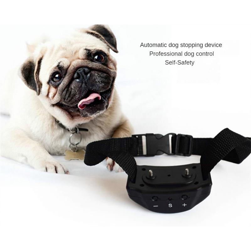 Pet Dog Anti Barking Collar Adjustable Ultrasonic Dog Training Stop Bark Shock Collar Dog Training Device For Small Pet Dog