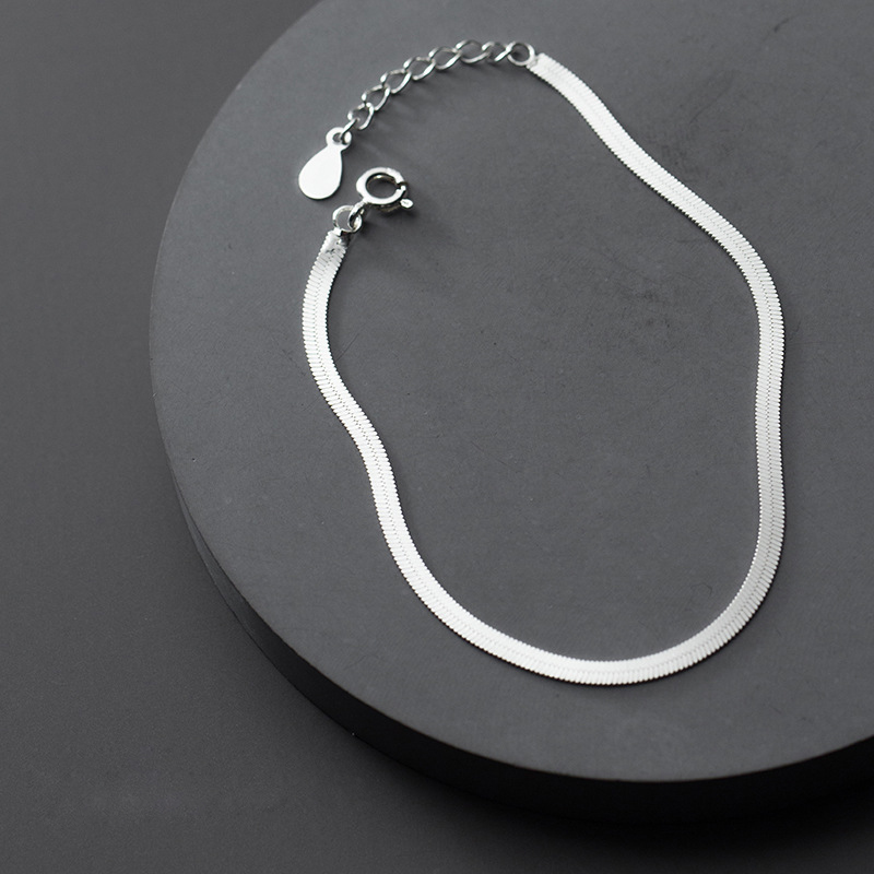 La Monada Minimalist 925 Sterling Silver Snake Chain Design Bracelets For Women Silver 925 Accessories Fine Jewelry Simple