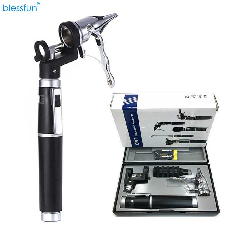 Professional endoscopy Physician Medical ENT Kit Diagnostic Endoscope Kit Ear Care Tool Direct Reading Rhinoscope