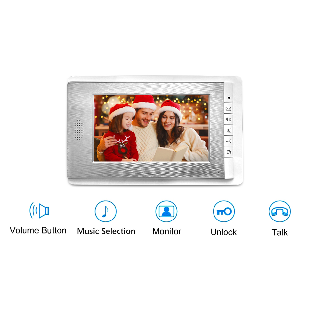 7" Video Doorbell Intercoms For Apartment Door Bell RFID Card Intercom With Camera Monitor System Doorphone Intercom With Camera