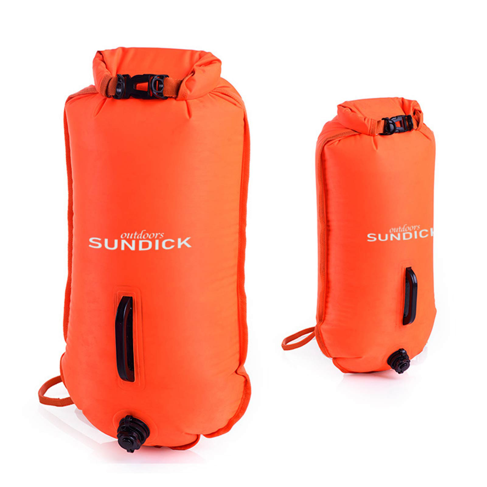 Swim Buoy & Drybag For Swimmers Three-layer Double-airbag Waterproof Storage Bag For Outdoor Swimming Beach Snorkeling Rafting