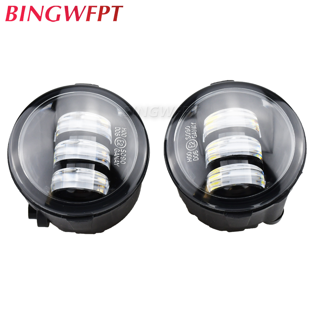For Infiniti EX25 M25 M56 FX FX35 FX37 FX45 FX50 FX30D 2006-2015 Car LED Fog Light Daytime Running Light DRL 12V 2 Pieces