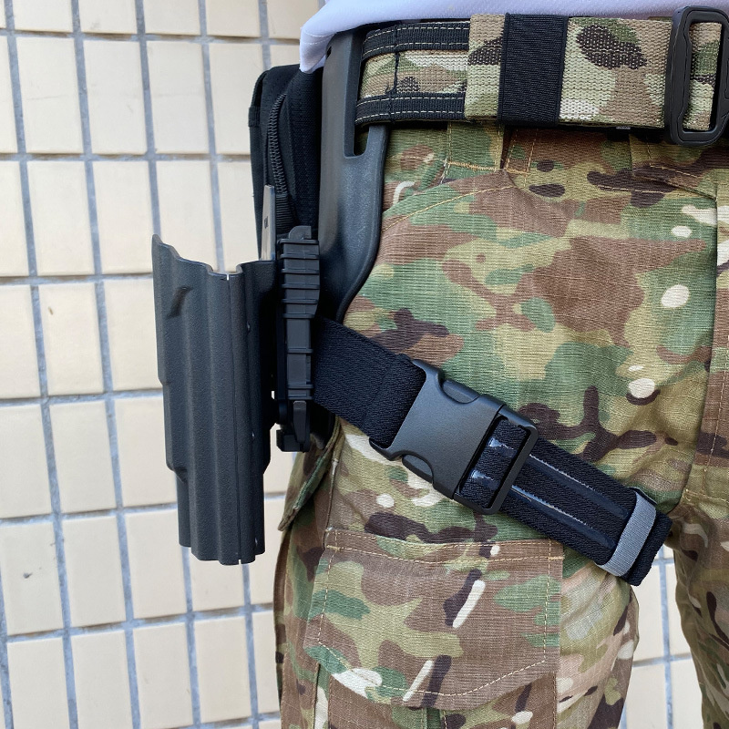 Tactical Thigh Leg Strap Elastic Band Quick Release Buckle Rope Organizer Belt Leg Hanger Hunting 6354DO Tactical Holster