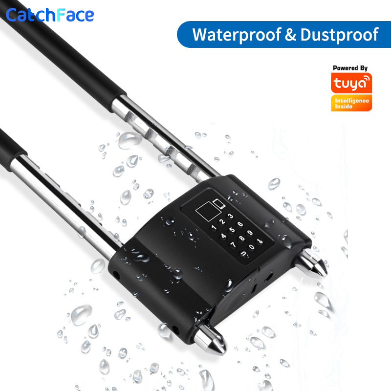 Waterproof Bluetooth APP Control Bicycle U Shape Lock Smart Bike Lock with TUYA APP Passcode Fingerprint Safe Digital Electronic