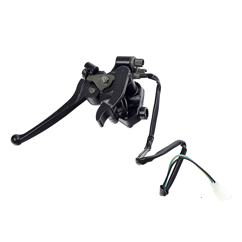 22mm Double Thumb Throttle Twin Right Handle Brake Lever Front Hand Brake Accelerator Assembly For Dirt Bike Gas Scooter ATV Qua