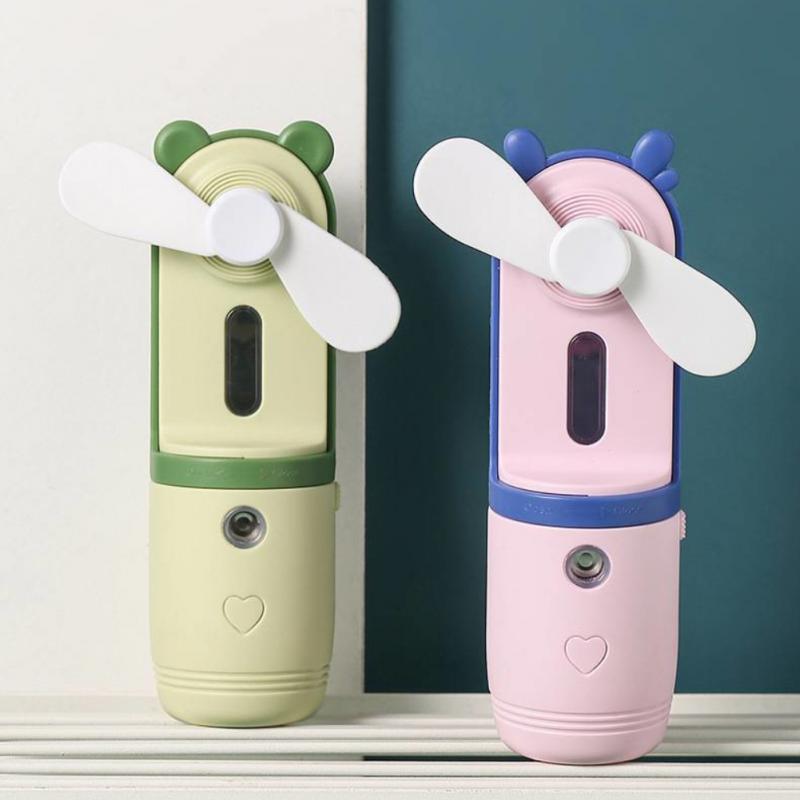 2022 Facial Steamer Water Spray Fan Face Skin Care Products Moist Beauty Devices Handheld Cooling Facial Sprayer Korean Cosmetic