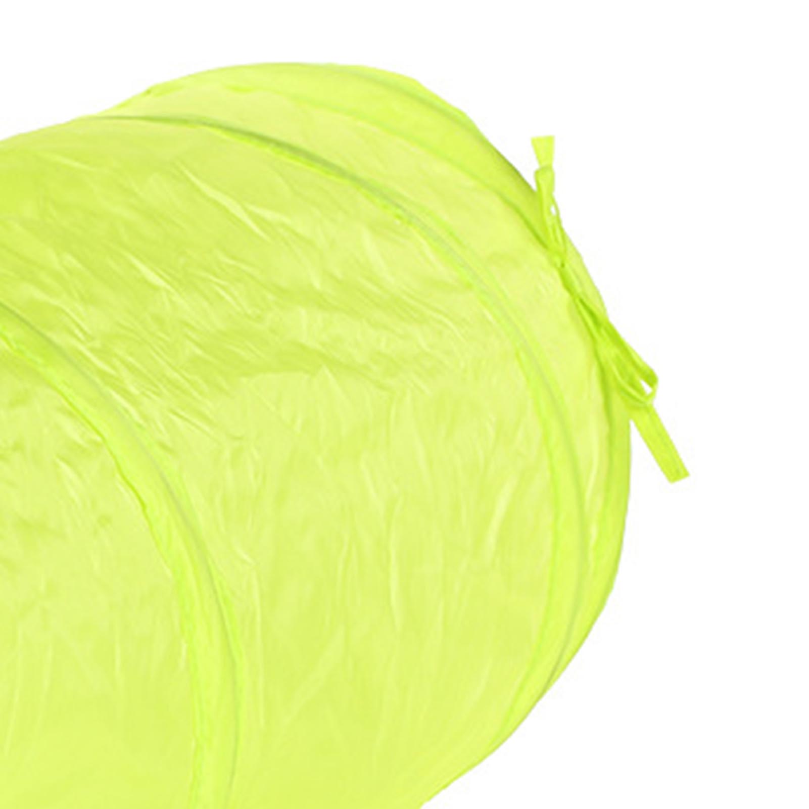 Cat Tunnel Green Cat Tube Foldable Large Space Sound Bell Crinkle Design Durable Cat Play Toy For Indoor Cat Pet Training