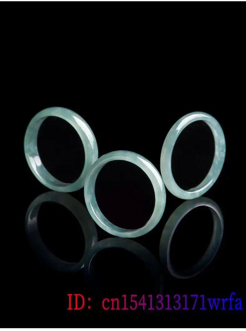 Burmese Jade Rings for Women Talismans Jewelry Amulets Green Gemstone Emerald Vintage Jadeite Luxury Natural Charm Charms