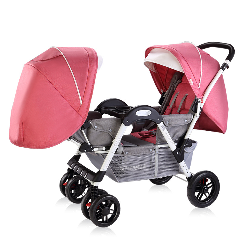 Twin Baby Stroller Can Be Detached Second Baby Stroller High view Adjustable Toddler Strollerv fold Baby Stroller 0 To 3 Years