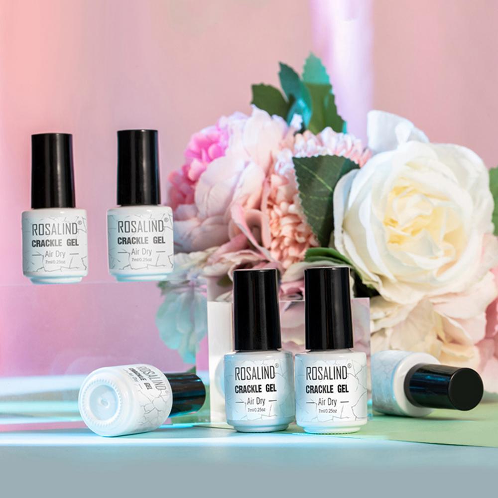 7ml Manicure Nail Polish ROSALIND Fast Dry Crackle Gel Decor Varnishes Lacuqer