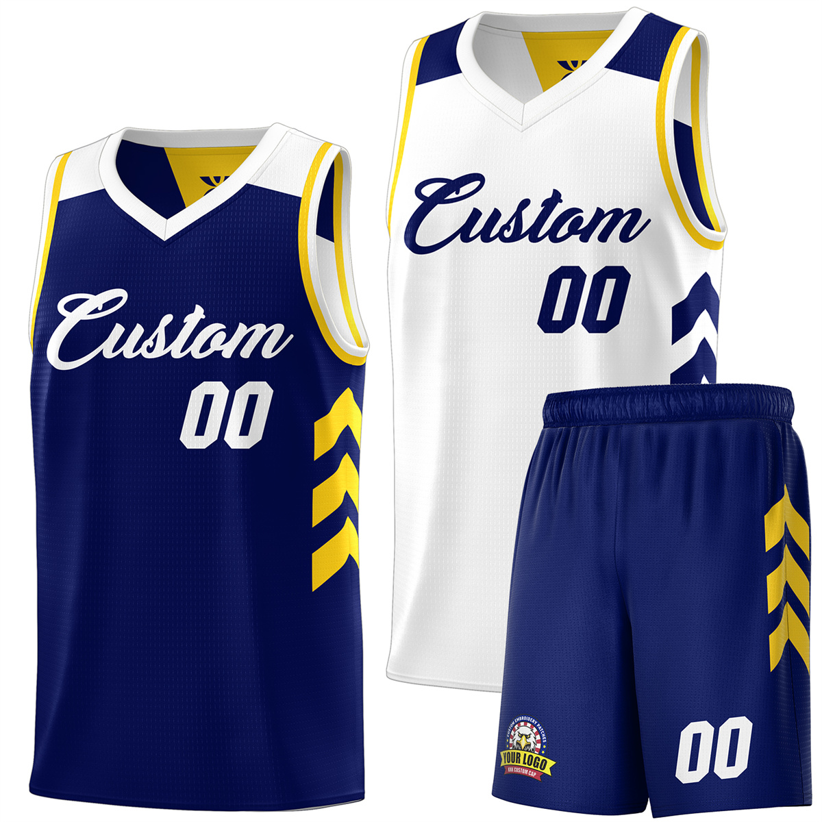 Custom Reversible Basketball Jersey 90s Hip Hop Sports Shirts Printed Name Number for Men/Youth