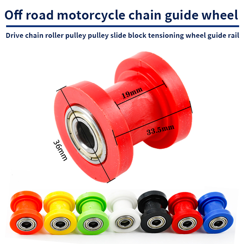 Motorcycle Chain Tensioner Motocross Parts Wheel Guide Drive Roller Pulley 8 10mm ATV Mini Moto Enduro Dirt Pit Bike Accessories