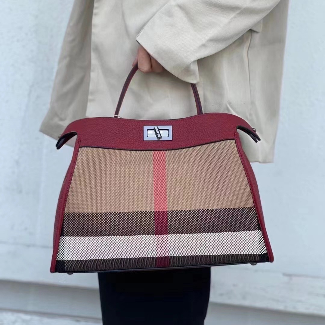 Advanced fashion niche design new leather canvas shoulder handbag high-quality high-capacity crossbody bag essential for commuting 2bea 4