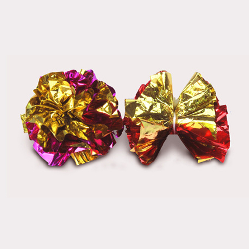 20PCS Pet Interactive Sound Paper Balls Cat Toys Tinfoil Ball Pet Toy