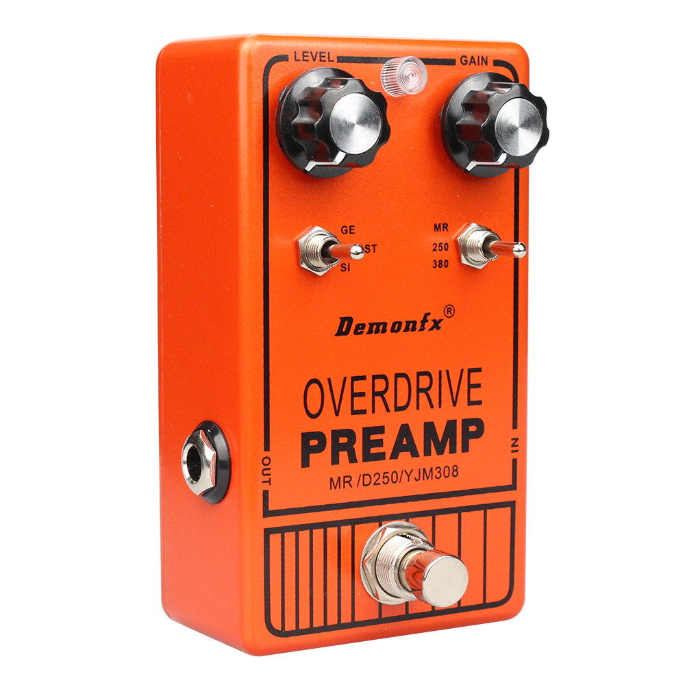 Demonfx DOD250,YJM308,Yngwie,PREAMP,OVERDRIVE,JHS,Yellow And Grey250 in a box,Guitar Pedal,Distion,Handmande