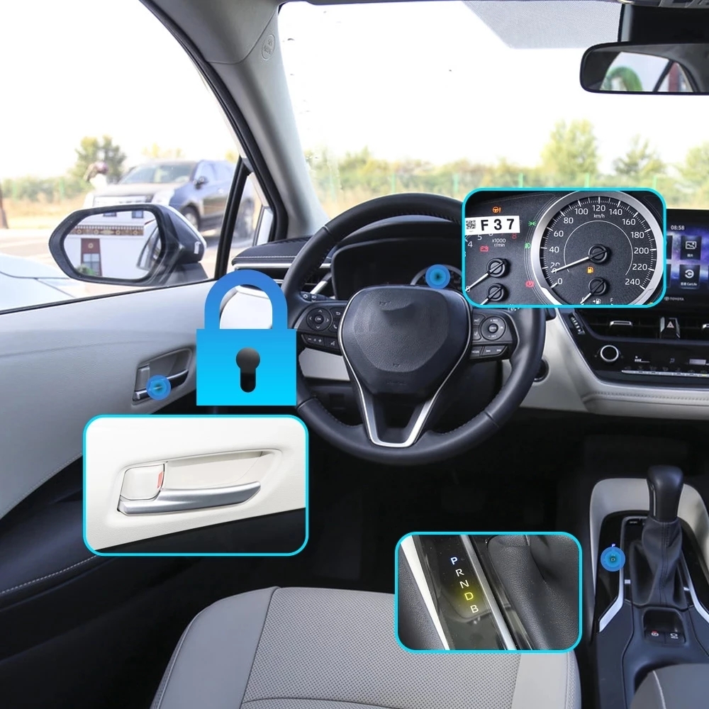 1pc For Toyota Corolla E210 2019-2021 Auto OBD Speed Lock Car Door Close Device Automatic Locking Device Closer Open Unlock Smar
