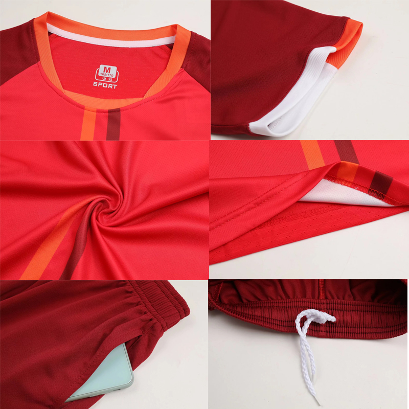 2023 Custom Soccer Jersey Set for Men Kids Personalized Custom Boy Soccer Jersey Set 2 Piece Team Club Training Football Uniform