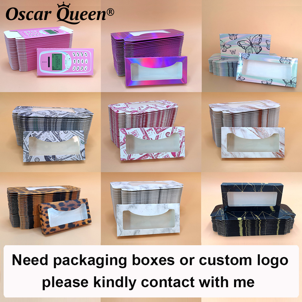 DD Curl Russian Strip Lashes Bulk Wholesale 3D Colored Faux Mink Lashes 5D Natural Fake Eyelashes Packaging Box Makeup Tools