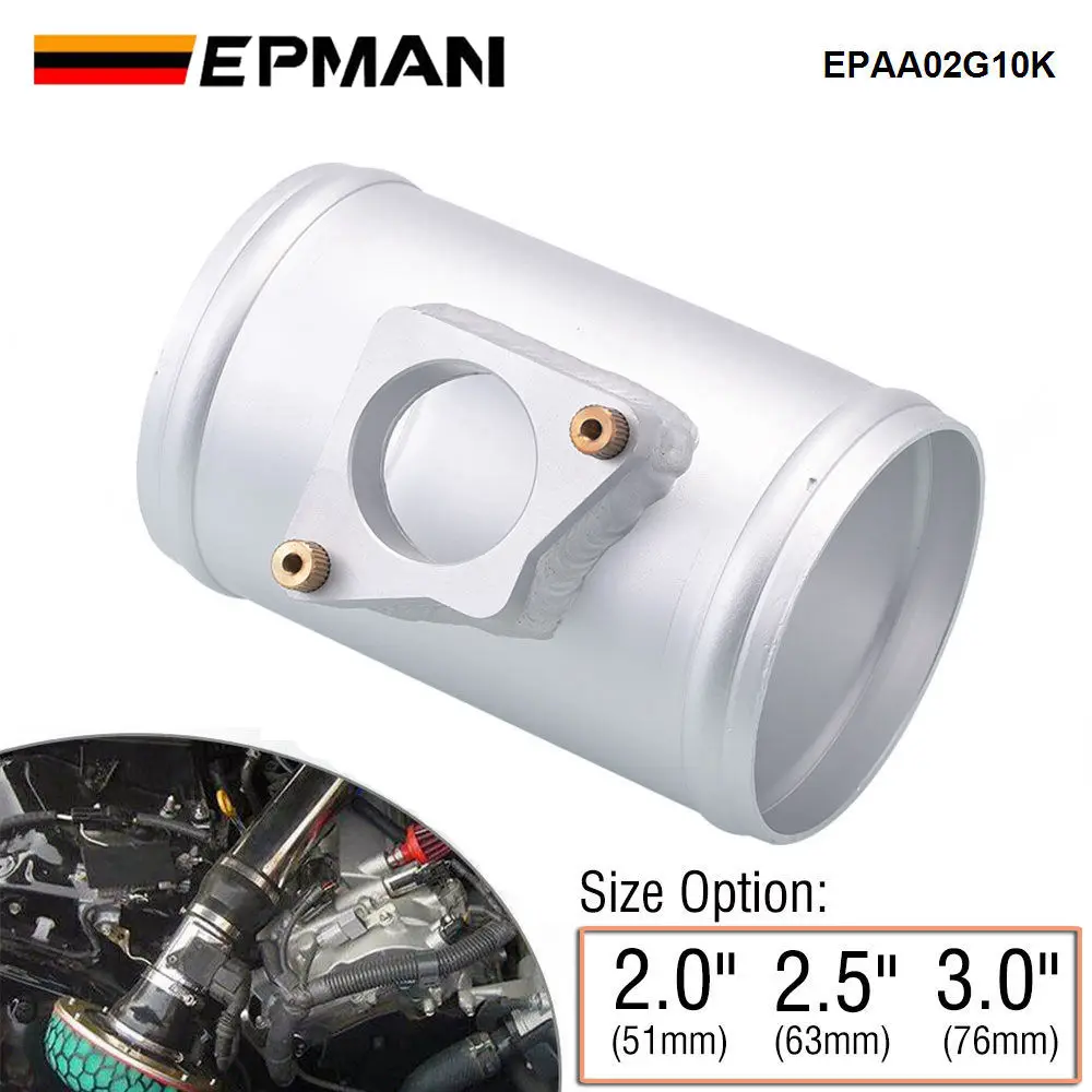 EPMAN 2"/2.5"/3" Aluminum Air Flow Sensor Adapter For Toyota For Mazda For Subaru Air Intaker MAF Adapter Flange Base EPAA02G10K