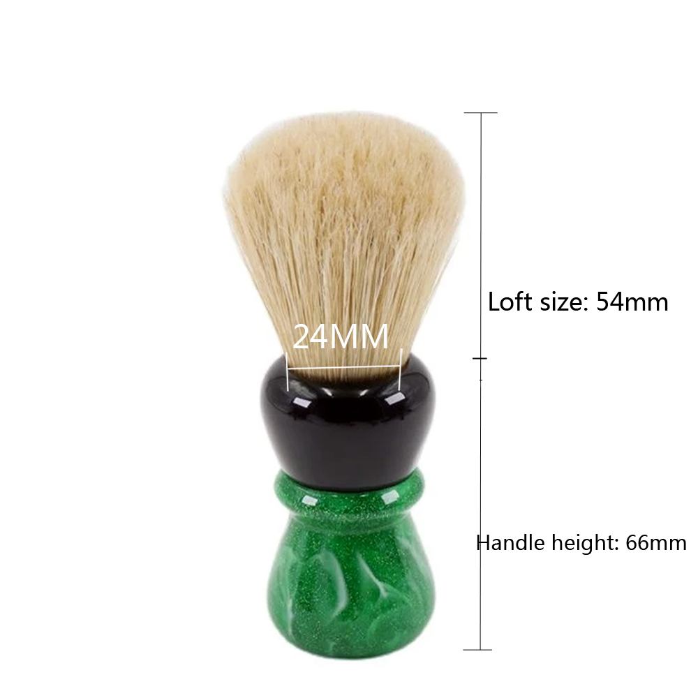 YAQI Green Viper 24MM Boar Bristle Handle Shaving Brush for man wet shaving