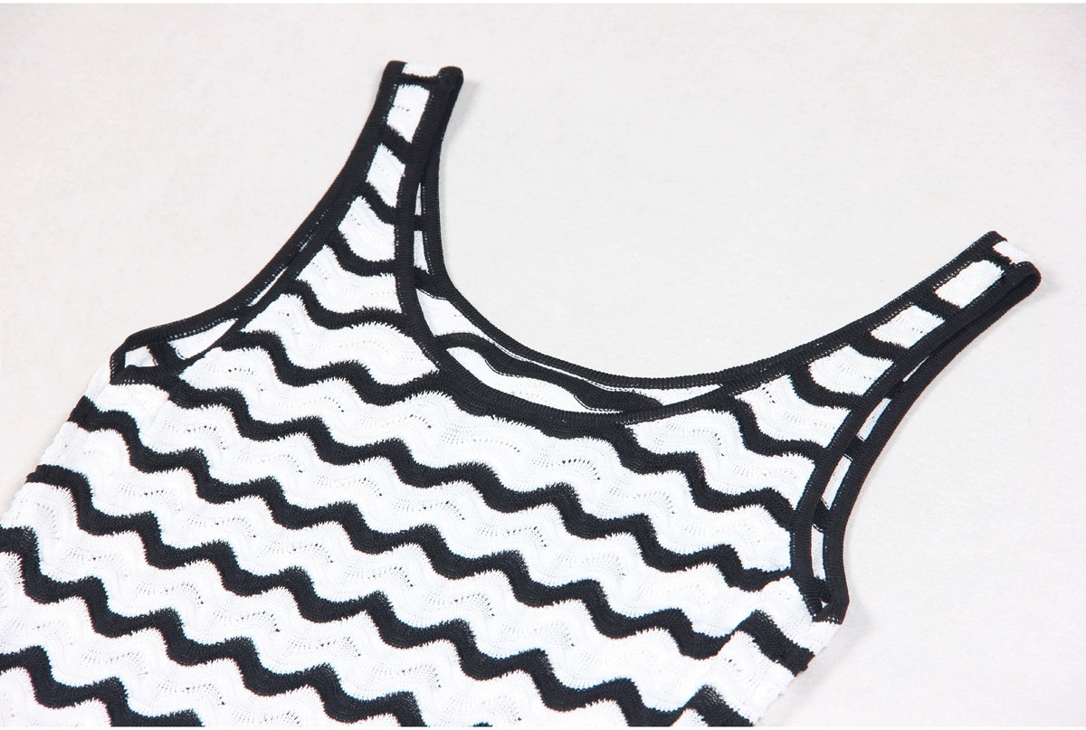 620 XXL 2024 Milan Runway Summer Dress Short Sleeve Black Crew Neck Brand Same Style Empire Womens Fashion High Quality